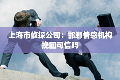 上海市侦探公司：邯郸情感机构挽回可信吗