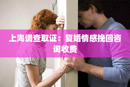 上海调查取证：复婚情感挽回咨询收费